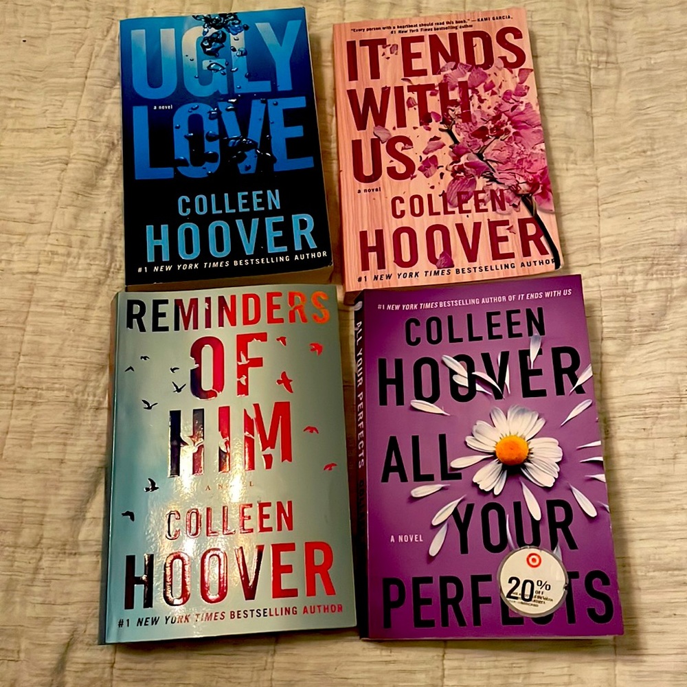 4 paperback books by Colleen Hoover